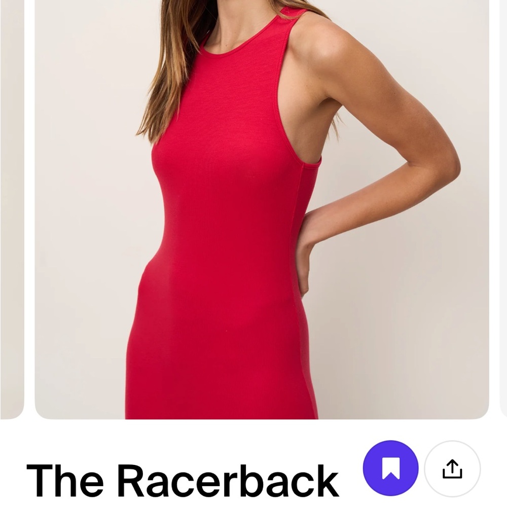 Chic Racerback Ribbed Knit Red Dress- Bodycon 🔥 Casual style or dress it up!